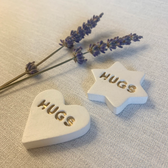 Pocket Hugs | Clay Heart and Star | Thinking Of You Gift