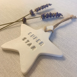 Super Star | Clay Star Hanging Decoration | Clay Keepsake