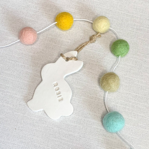 Easter Bunny Decoration, Personalised Easter Gift