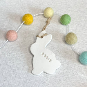 Easter Bunny Decoration, Personalised Easter Gift