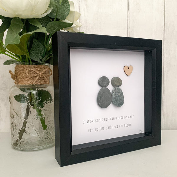 Mum Pebble Art Box Frame | Mothers Day Gift