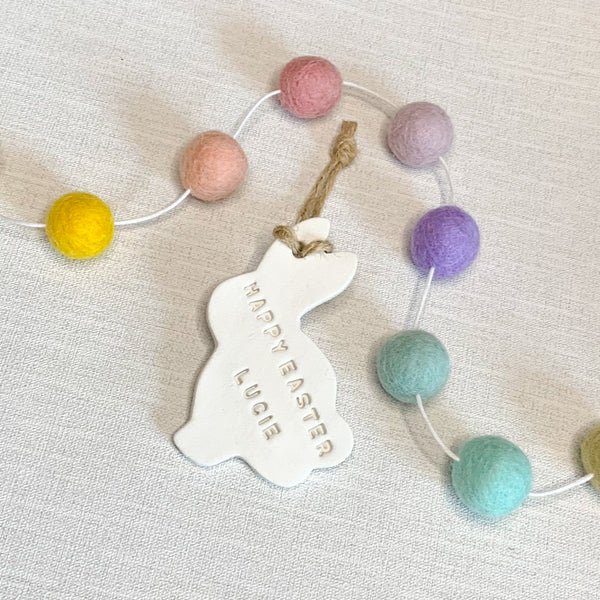 Happy Easter Gift, Easter Bunny Decoration, Personalised Easter Gift