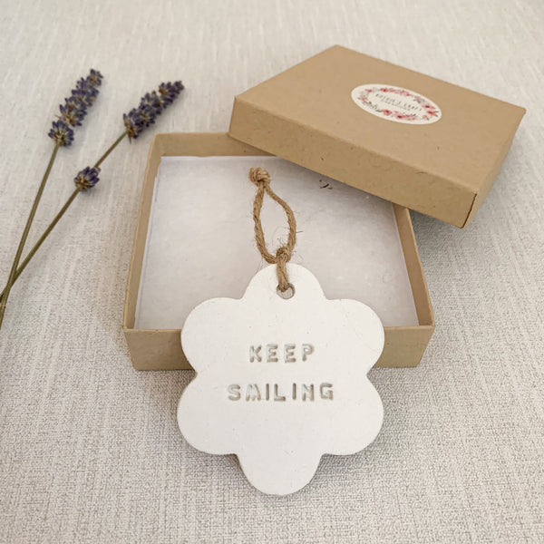 Keep Smiling Lockdown Gift | Hanging Decoration | Clay Keepsake