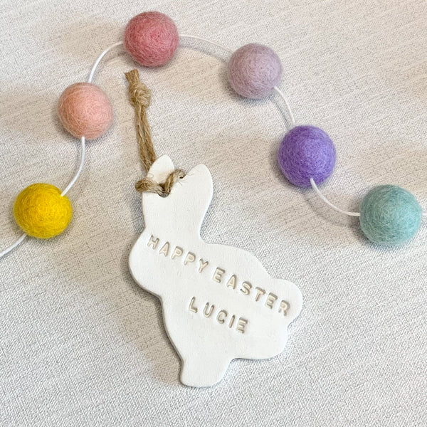 Happy Easter Gift, Easter Bunny Decoration, Personalised Easter Gift