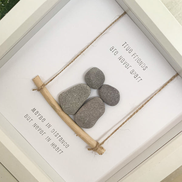 True Friends Pebble Art Box Frame