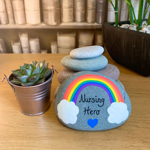 Hand Painted Nursing Hero Stone