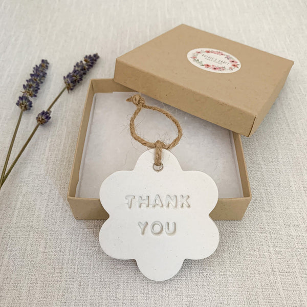 Thank You Gift | Hanging Decoration | Clay Keepsake