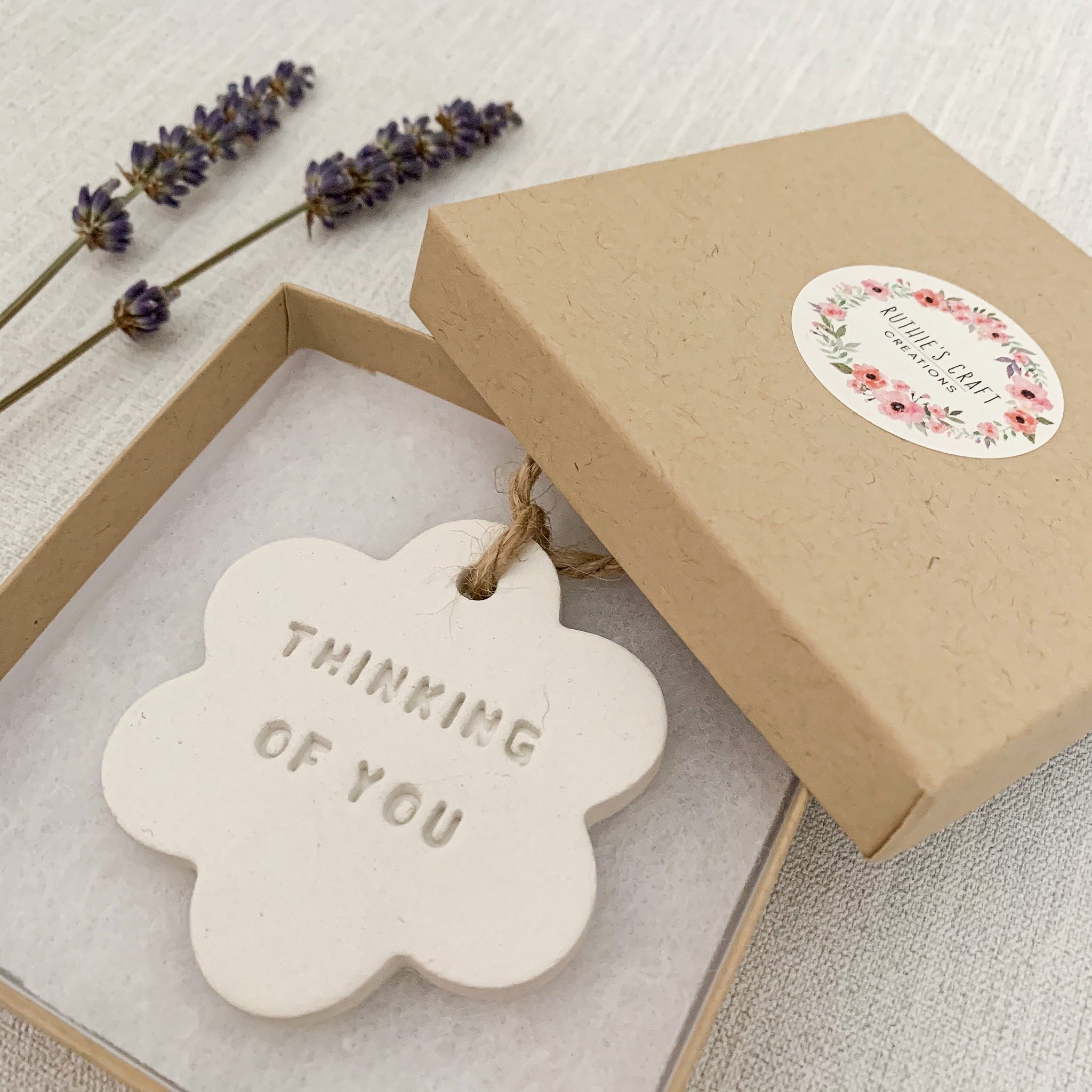 Thinking Of You Gift | Hanging Decoration | Clay Keepsake