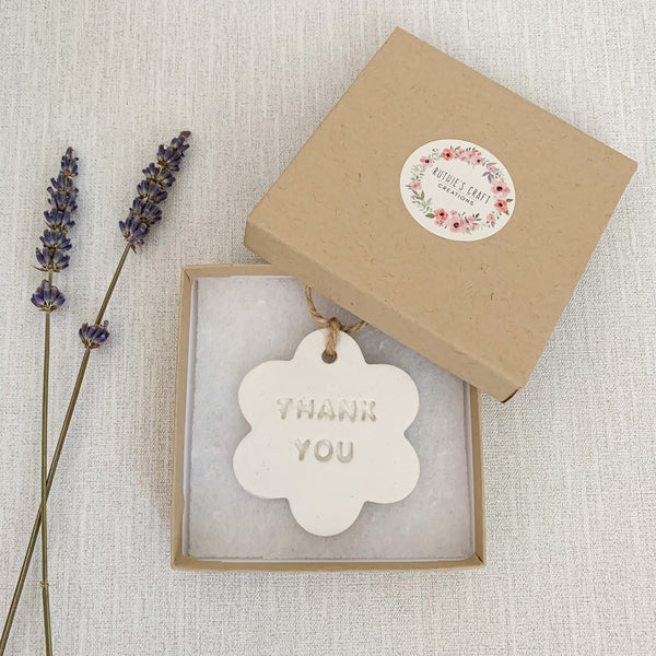 Thank You Gift | Hanging Decoration | Clay Keepsake