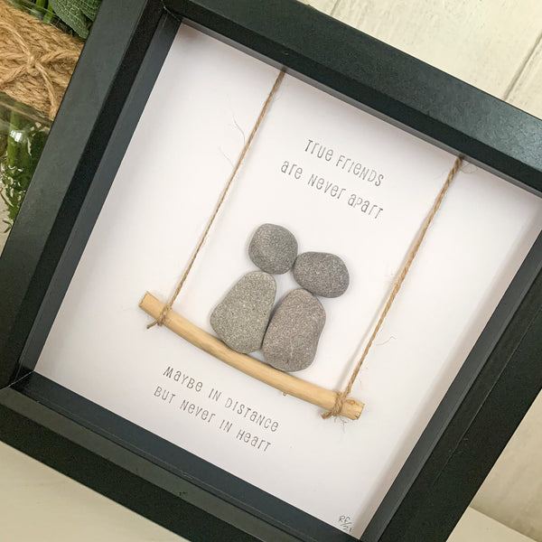 True Friends Pebble Art Box Frame